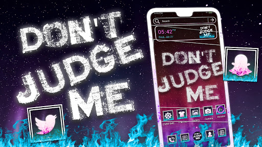 Android application Don't Judge Me Theme screenshort