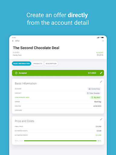 Screenshot of RAYNET CRM
