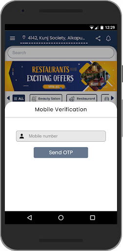 Android application whizzQ - Realtime Booking App screenshort