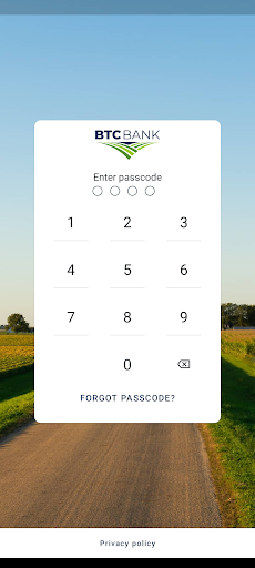 Android application BTC Mobile Banking screenshort