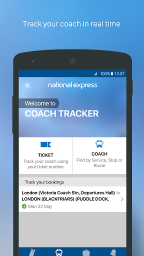 Screenshot of National Express Coach