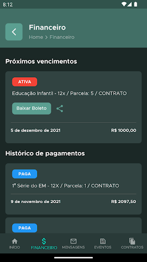 Agenda QuarkEdu Screen 3