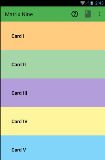 Android application Matrix Nine screenshort