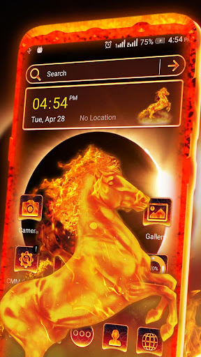Android application Fire Horse Launcher Theme screenshort