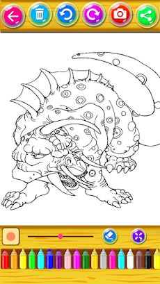 Monster Godzilla Coloring Bookのおすすめ画像4