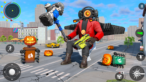 SuperHero Toilet Monster Fight Screenshot 1 - AppWisp.com
