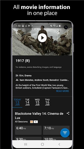 Android application Showcase Cinemas - U.S. screenshort