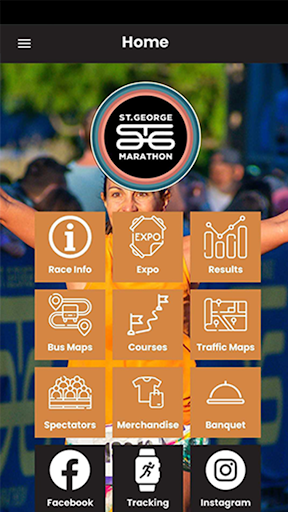 Android application St George Marathon screenshort