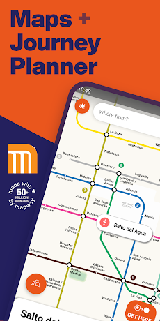 Mexico City Metro Map & Routeのおすすめ画像1