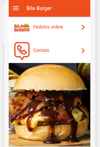 Android application Bila Burger screenshort