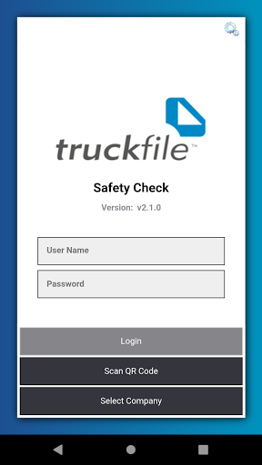 Android application Truckfile Safety Check screenshort