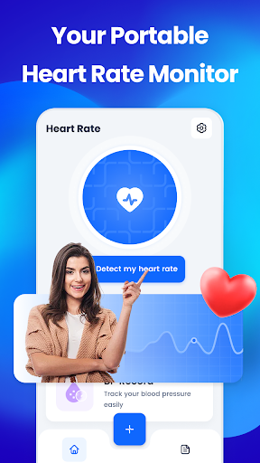 Android application Heart Rate-Detection & Record screenshort