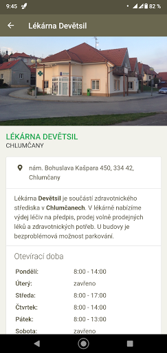 Android application Lékárny Devětsil screenshort