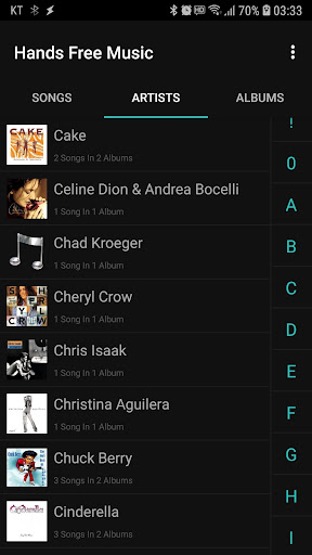 Hands Free Music Screen 2