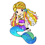 Cover Image of Baixar Mermaid glitter color by number-Paint by Number 1.0 APK