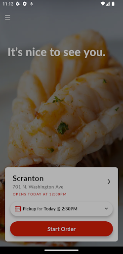 Android application Cooper's Seafood House screenshort