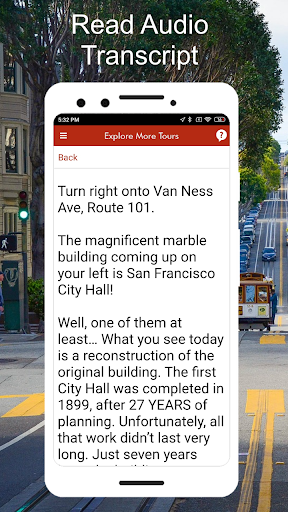 Screenshot of San Francisco Golden Gate Tour