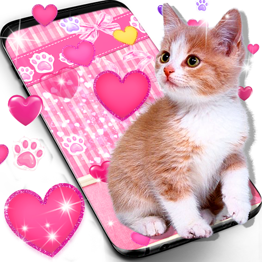 Cute pink kitty live wallpaper 23.3 Icon