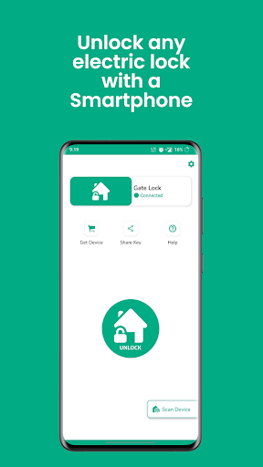 Android application Smart Gate Unlock screenshort
