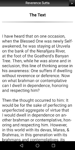 Reverence Sutta - Buddhism Screen 2