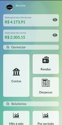 Android application EDEN Life - Gestão Financeira screenshort