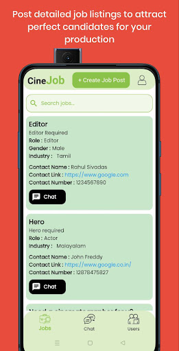 CineJob - Film Talent Connect