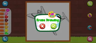 Coloring Airplane game - Screenshot 3