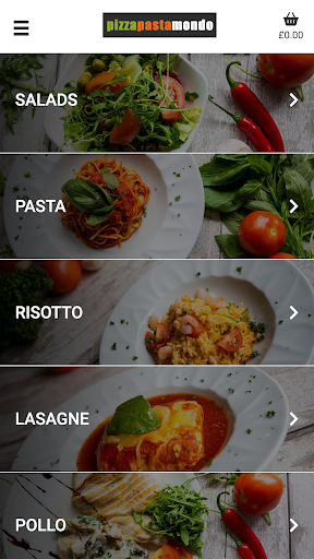 Android application Pizza Pasta Mondo Yeovil screenshort