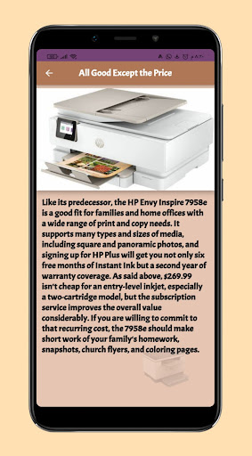 HP ENVY 7958e Wireless guide Screen 2