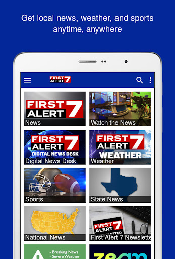 Screenshot of First Alert 7 News