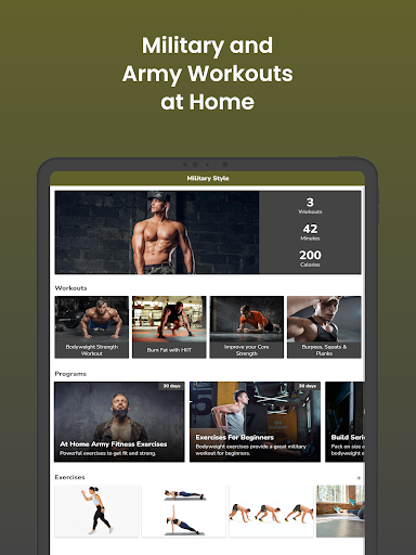 Screenshot of Military Style Fitness Workout