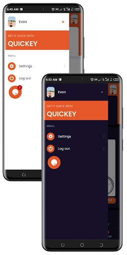 Android application Quickey: Food/Product Delivery screenshort