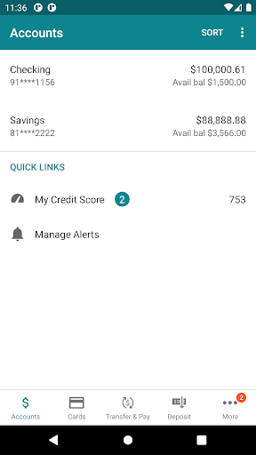 Lakeland Bank Mobile Banking Screen 3