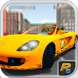 City Taxi Sim Crazy 3D Rush icon