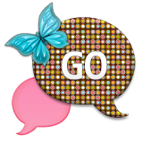 GO SMS - Retro Butterfly Dot icon
