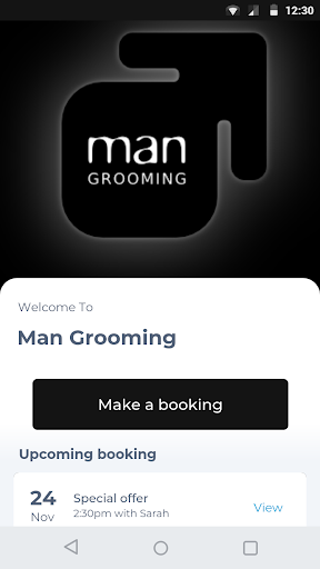 Android application Man Grooming screenshort
