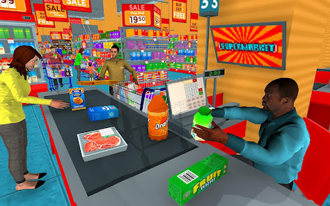 Supermarket Shopping Game 3D apkpoly screenshots 5