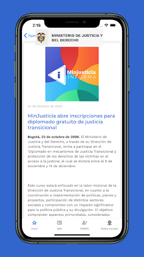 Minjusticia Colombia Screen 3