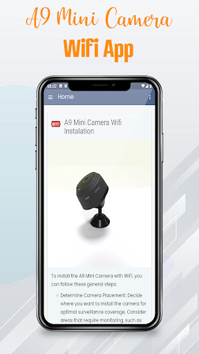 A9 Mini Camera V720 App Guide