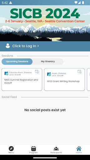 Android application SICB 2024 Annual Meeting screenshort