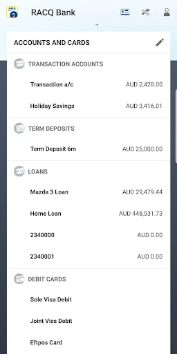 RACQ Bank Screen 3