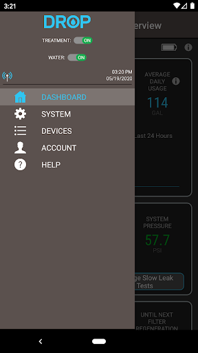 Android application DROP Connect screenshort