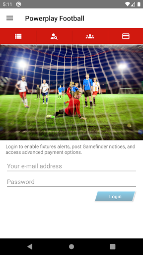 Android application Powerplay Football screenshort
