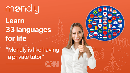 Learn 33 Languages – Mondly v8.9.9 [Premium]