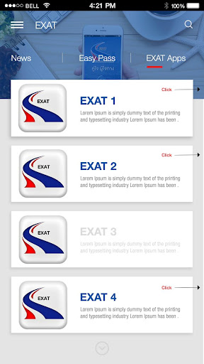 EXAT Portal Screen 3