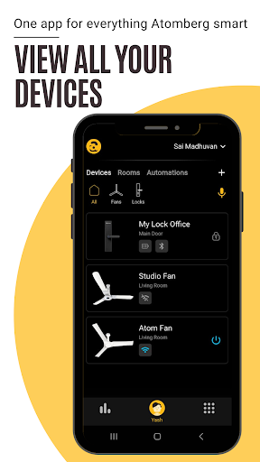 Atomberg Home Screen 2