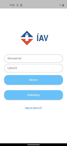 Android application ÍAV Námur screenshort