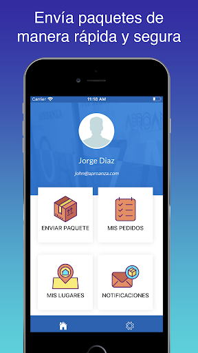 Android application Aproanza screenshort