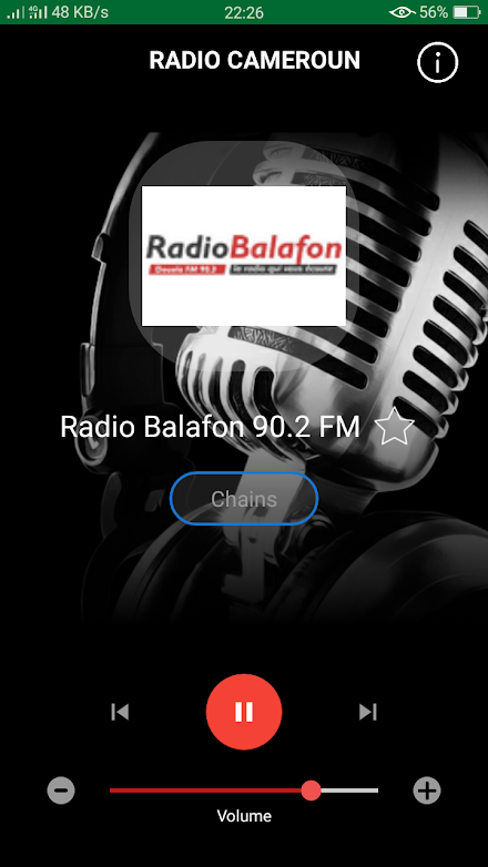 Radio Cameroun Screen 2