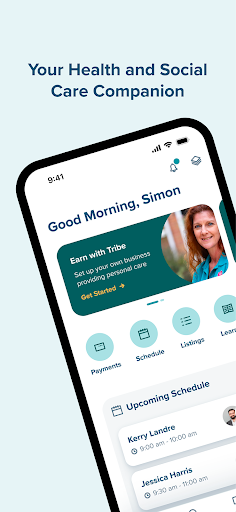 Android application Tribe Support screenshort